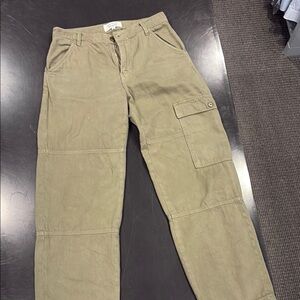 Reformation Army Green Cargo Pants